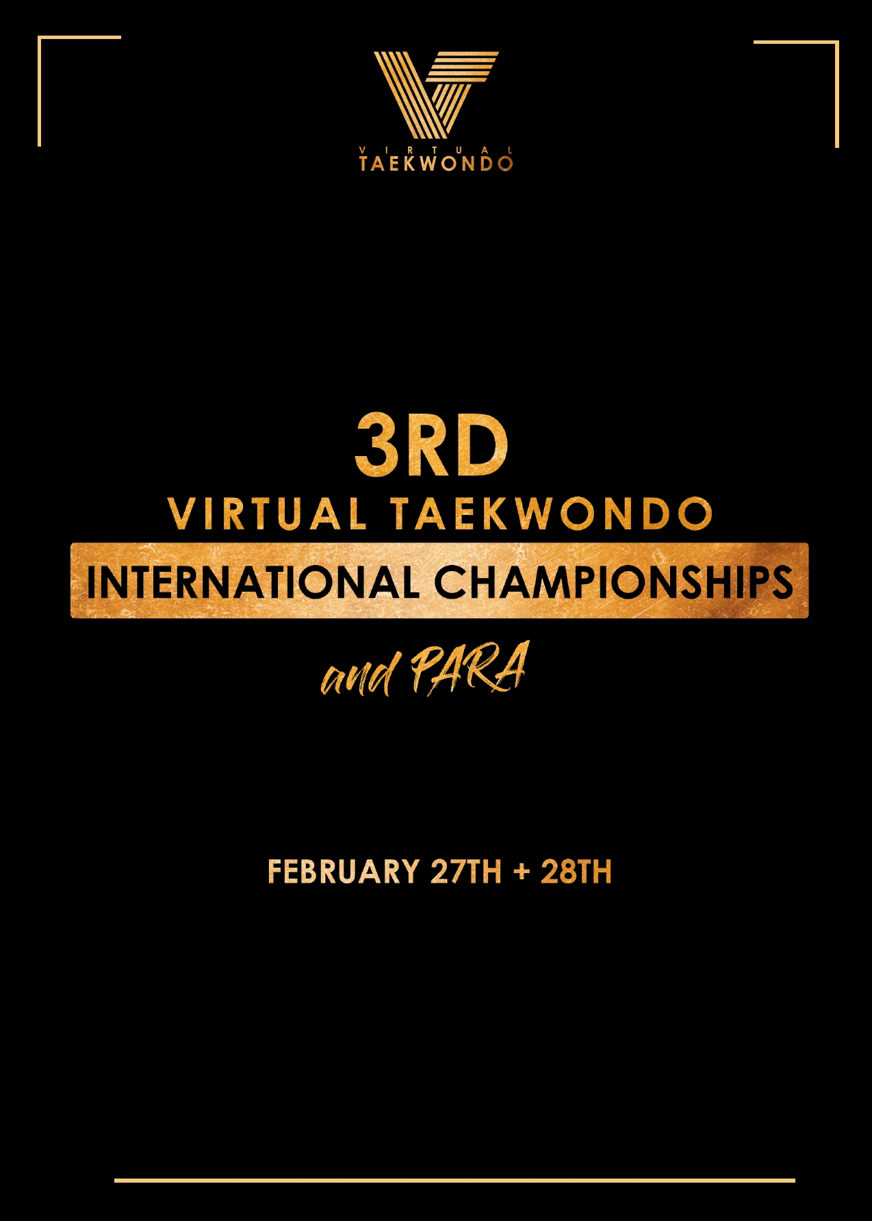 Foto: 3rd Virtual Taekwondo International Championship 2021, Poster