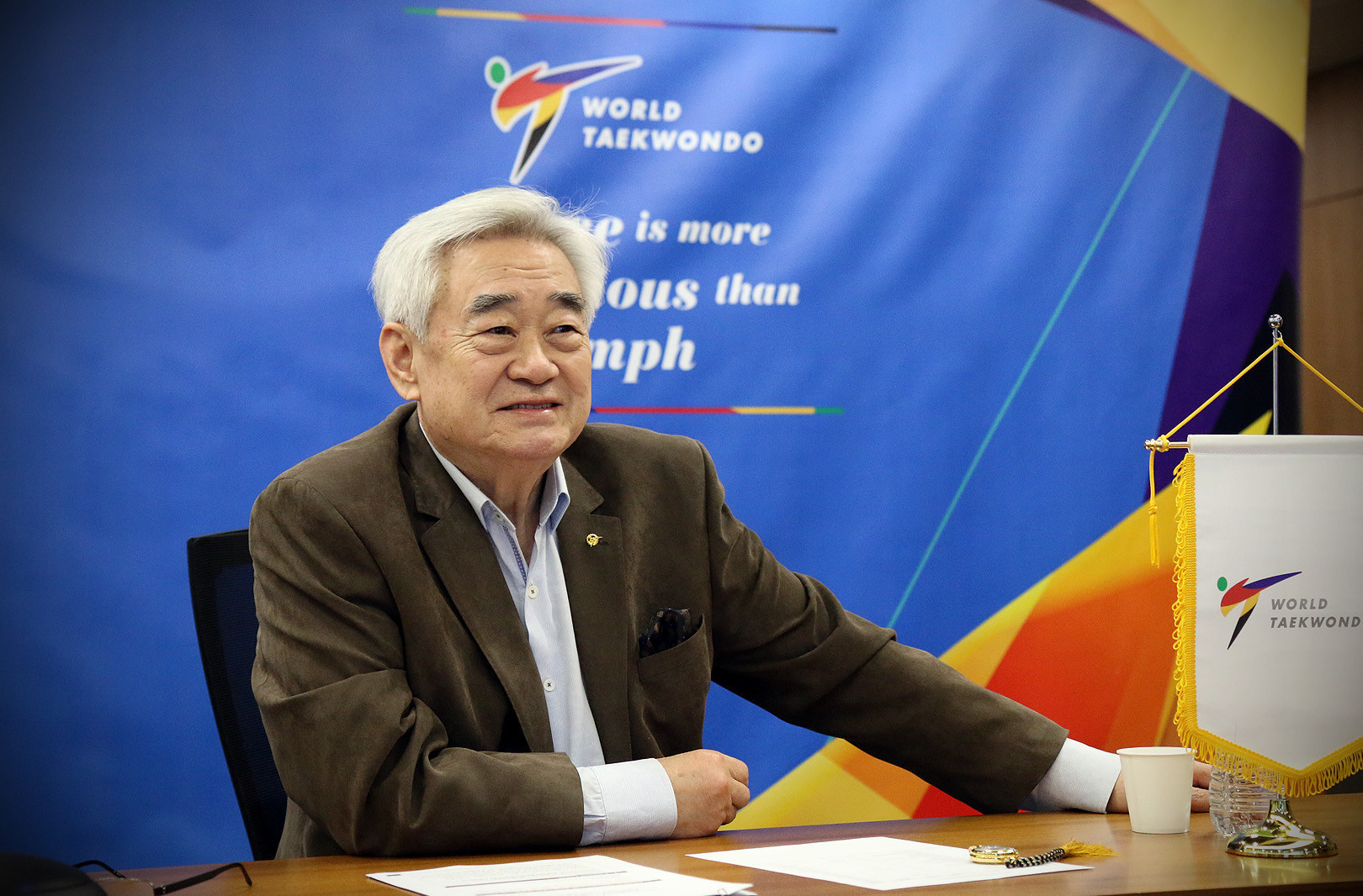 Foto: Chungwon Choue hat derzeit eine vierte Amtszeit als World Taekwondo President © World Taekwondo