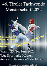 Foto: 46. Tiroler Meisterschaft Taekwondo 2022, Plakat