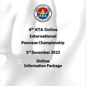 Bild: 4th KTA Online Poomsae Championship 2023, Poster