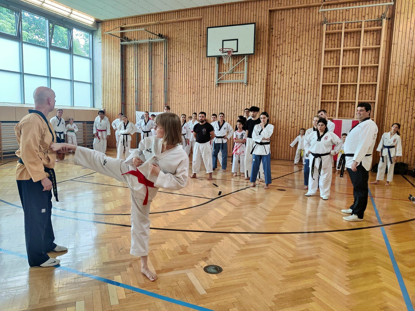 Foto: Peter Nestler beim ASVÖ Wettkampflehrgang Taekwondo Poomsae 2024 in Wien