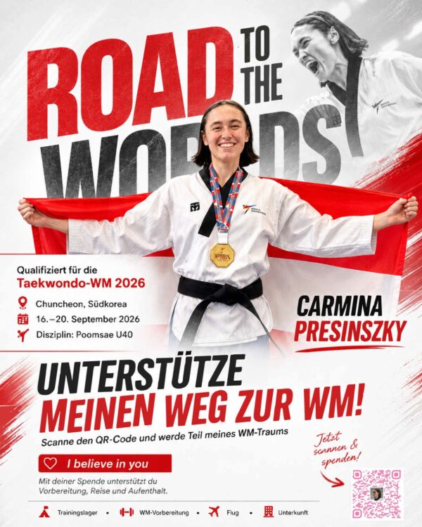 Foto: "I believe in You" - Mit Carmina zur Taekwondo-WM nach Südkorea